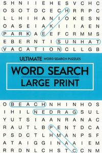 Large Print Word Search - Pale Blue