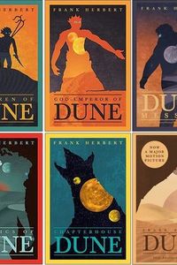 Frank Herbert Dune Series Collection 6 Books Collection Set (Children Of Dune, God Emperor,Heretics,Chapter House,Messiah,50th anniversary edition)