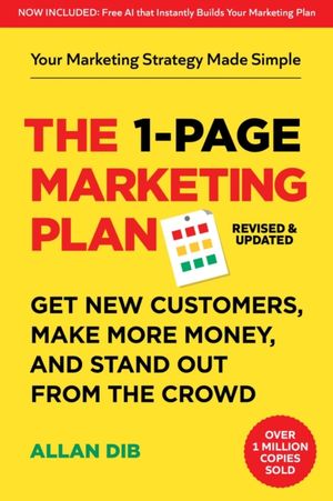 Book cover of The 1-Page Marketing Plan