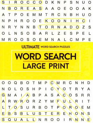 Book cover of Large Print Word Search - Yellow