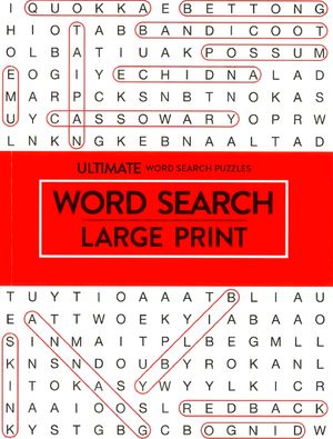 Book cover of Large Print Word Search - Red