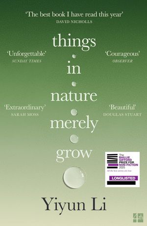 Book cover of Things in Nature Merely Grow