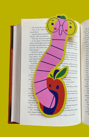 Product image of Bookmark - worm